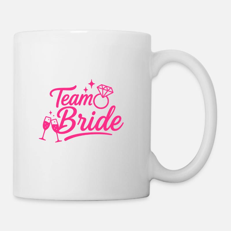 Team Braut Pink Diamond - Tasse - Weiß