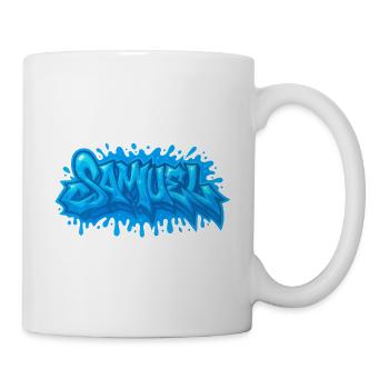 Graffiti  Samuel Prénom cadeau idéal imprimable - Mug blanc - blanc - Droite