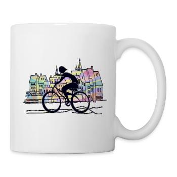 Cycliste - Mug blanc - blanc - Droite