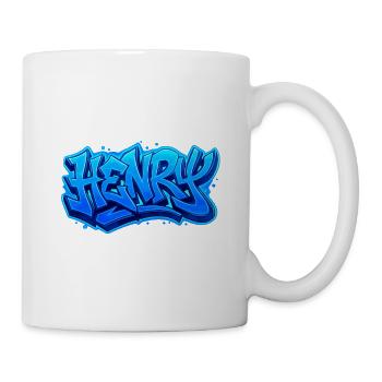 Graffiti HENRY Name Gift Ideal Printable On - Mug - white - Right