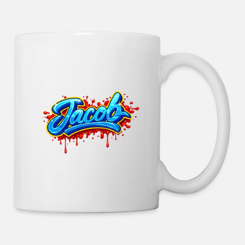 GRAFFITI NAME JACOB FOR PERFECT GIFT PRINTABLE - Mug - white