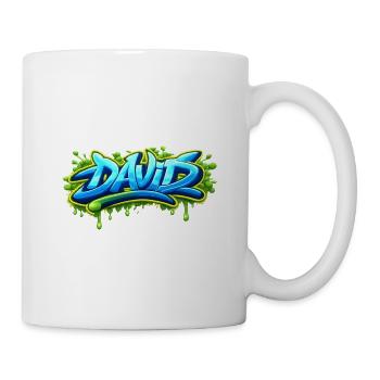 Graffiti name DAVID printable on everything - Mug - white - Right