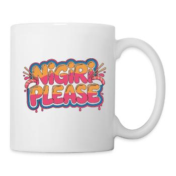 Sushi Nigiri S’il vous plaît Amoureux des fruits de mer Cuisine japonaise - Mug blanc - blanc - Droite