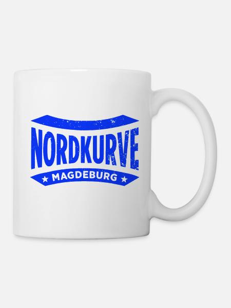 Magdeburg Stadion Fan Hoodie, Shirt, Tasche; Cap - Tasse - Weiß