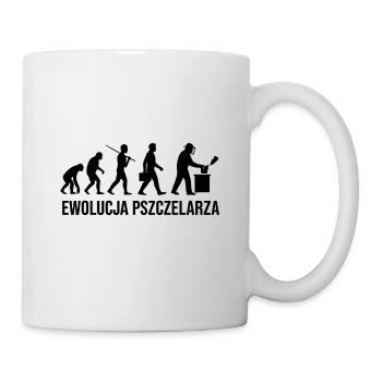 Die Entwicklung des Imkers - Tasse - Weiß - Rechts