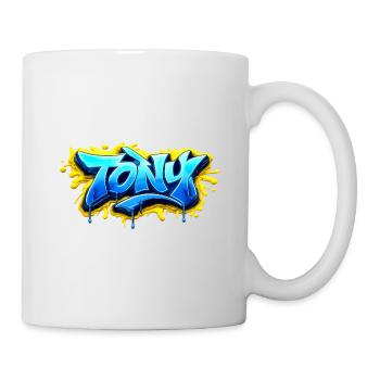 GRAFFITI NAME TONY FOR PERFECT GIFT PRINTABLE - Mug - white - Right