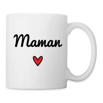 HERZ. MAMA. MUTTERTAG. PARTY. ALLES GUTE ZUM GEBURTSTAG - Tasse - Weiß - Rechts
