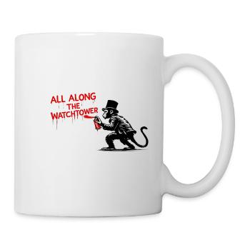 Singe pulvérisateur dans un style graffiti - Mug blanc - blanc - Droite