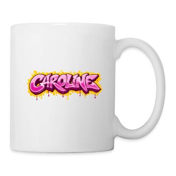 CAROLINE GRAFFITI NAME FOR PERFECT GIFT PRINTABLE - Mug - white - Right