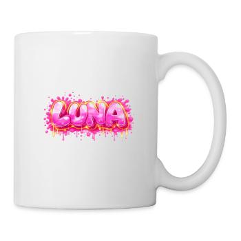 LUNA GRAFFITI NAME FOR PERFECT GIFT PRINTABLE - Mug - white - Right