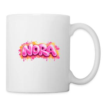 NORA GRAFFITI NAME FOR PERFECT GIFT PRINTABLE on c - Mug - white - Right