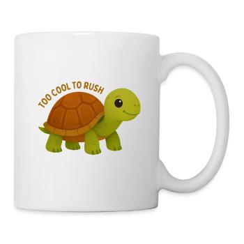 Trop cool pour précipiter Tortue - Mug blanc - blanc - Droite