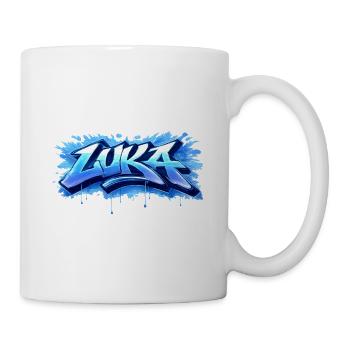 LUKA GRAFFITI NAME FOR PERFECT GIFT PRINTABLE  - Mug blanc - blanc - Droite
