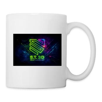 S.T.3D Neon Laser Art - Mug - white - Right