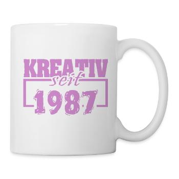 Kreativ 1987 - Tasse - Weiß - Rechts