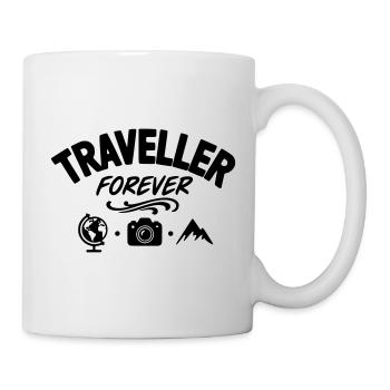 Voyageur pour toujours - Mug blanc - blanc - Droite