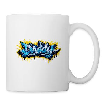 DADDY GRAFFITI NAME FOR PERFECT GIFT PRINTABLE - Mug - white - Right