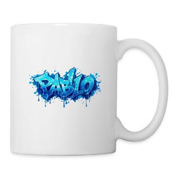 PABLO GRAFFITI NAME FÜR PERFEKTES GESCHENK DRUCKBAR - Tasse - Weiß - Rechts