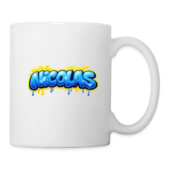 NICOLAS GRAFFITI NAME FOR PERFECT GIFT PRINTABLE - Mug - white - Right