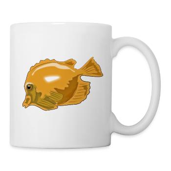 Fisch - Tasse - Weiß - Rechts