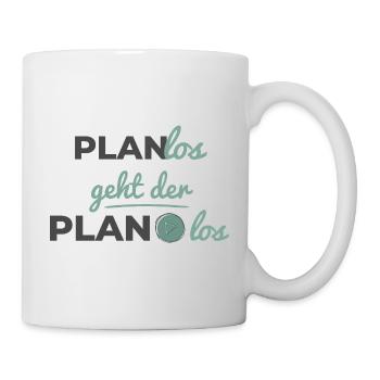 Le plan commence de manière désordonnée – Scandinave Soft Typography - Mug blanc - blanc - Droite