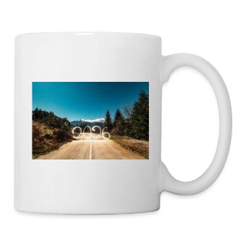 Year 2026 Light Painted with snowy mountains - Mug - white - Right