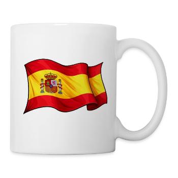 Spanish Flag Wave Design - Mug - white - Right
