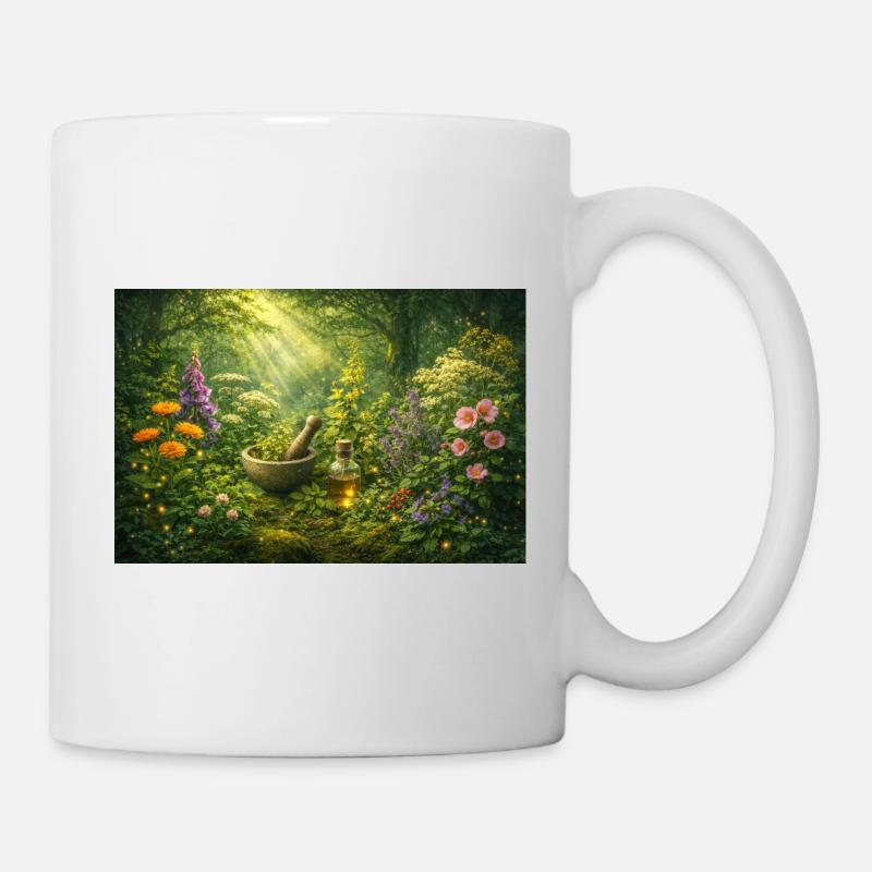 Herbes magiques - Mug blanc - blanc