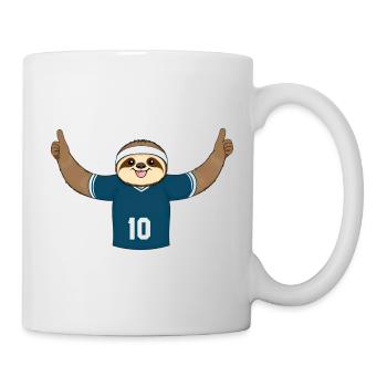Sloth Sports Fan Jersey Resolutions January Lazy Fit - Mug - white - Right