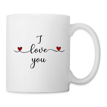 Je t’aime - Mug blanc - blanc - Droite