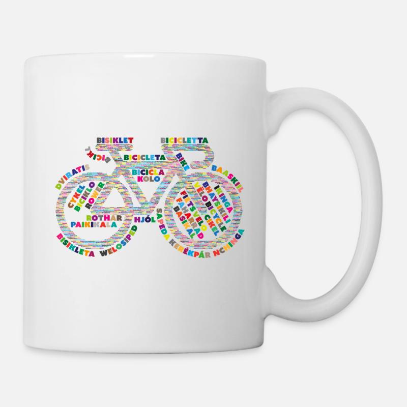 Fahrradsprachen V2 - Tasse - Weiß