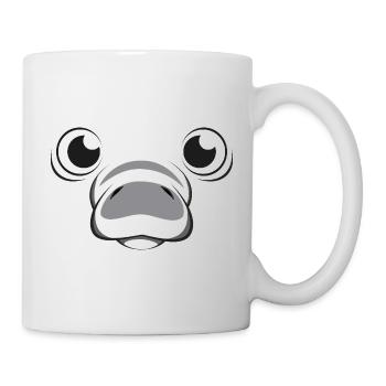 Manati-Gesicht Kawaii Faules lustiges Kinderkostüm - Tasse - Weiß - Rechts