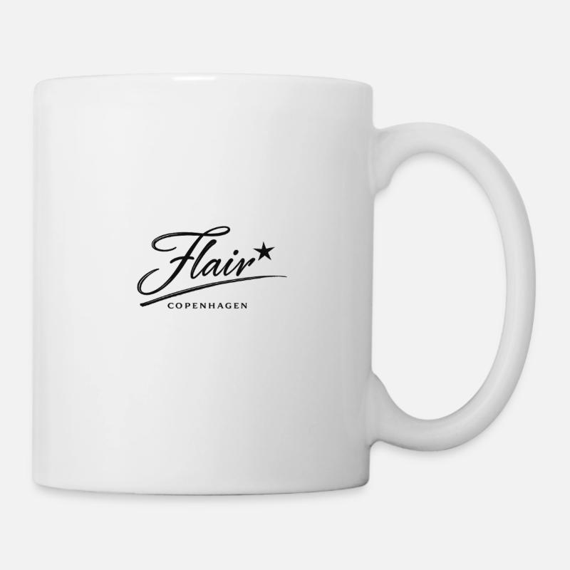 Flair Copenhagen logo - Mug - white