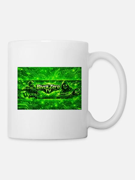 Neon Cyber Militär Logo - Tasse - Weiß
