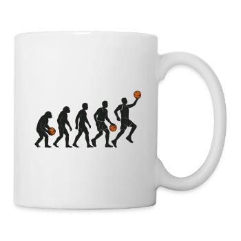 Évolution du joueur de basket - Mug blanc - blanc - Droite