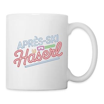 Après-ski bunny hut fun Skier ski bunny - Mug blanc - blanc - Droite