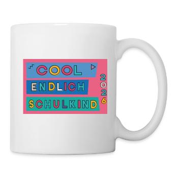 Endlich Schulkind  - Tasse - Weiß - Rechts