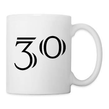 30. 30 YEARS. 30th ANNIVERSARY. 30 YEARS ANNIVERSARY. - Mug - white - Right