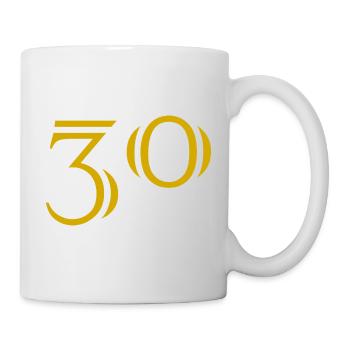 30. 30 ANS. 30e ANNIVERSAIRE. ANNIVERSAIRE 30 ANS. - Mug blanc - blanc - Droite