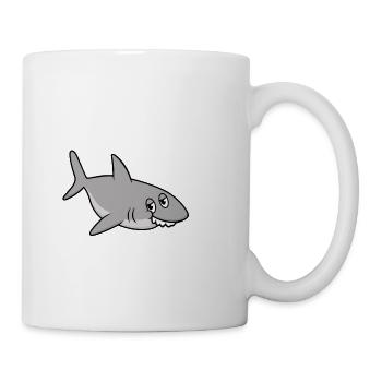Hai. – Witziges Statement mit lustigem Hai - Tasse - Weiß - Rechts