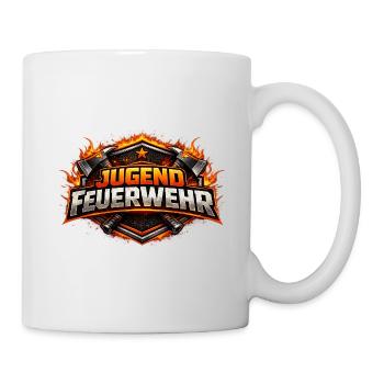 Logo des pompiers des jeunes pompiers - Mug blanc - blanc - Droite
