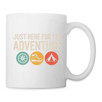 Just Here for the Adventure - Mug - white - Right