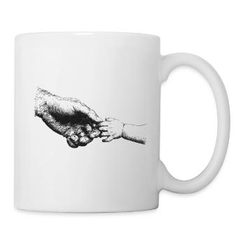 Father and child - Mug - white - Right