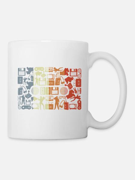 Musikkassette Silhouette - Tasse - Weiß