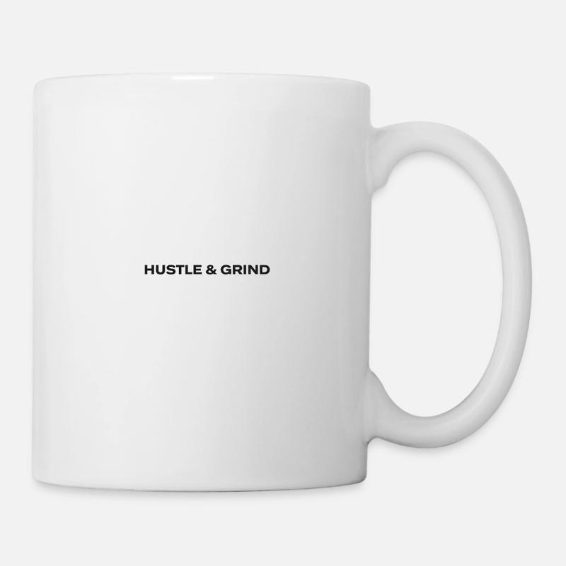Hustle and Grind Motif Design - Mug - white