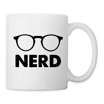 Nerd des lunettes - Mug blanc - blanc - Droite