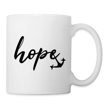 espoir Anker par heavenlygoods DESIGN - Mug blanc - blanc - Droite