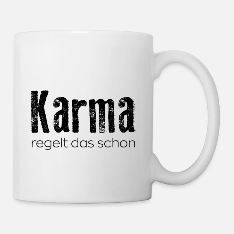 Le karma s’en occupera - Mug blanc - blanc