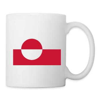 Drapeau du Groenland - Mug blanc - blanc - Droite