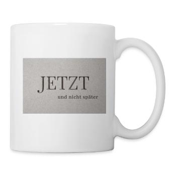 MAINTENANT – et pas plus tard - Mug blanc - blanc - Droite